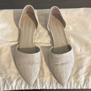 Jenni Kayne canvas d’orsay linen flats sz 38